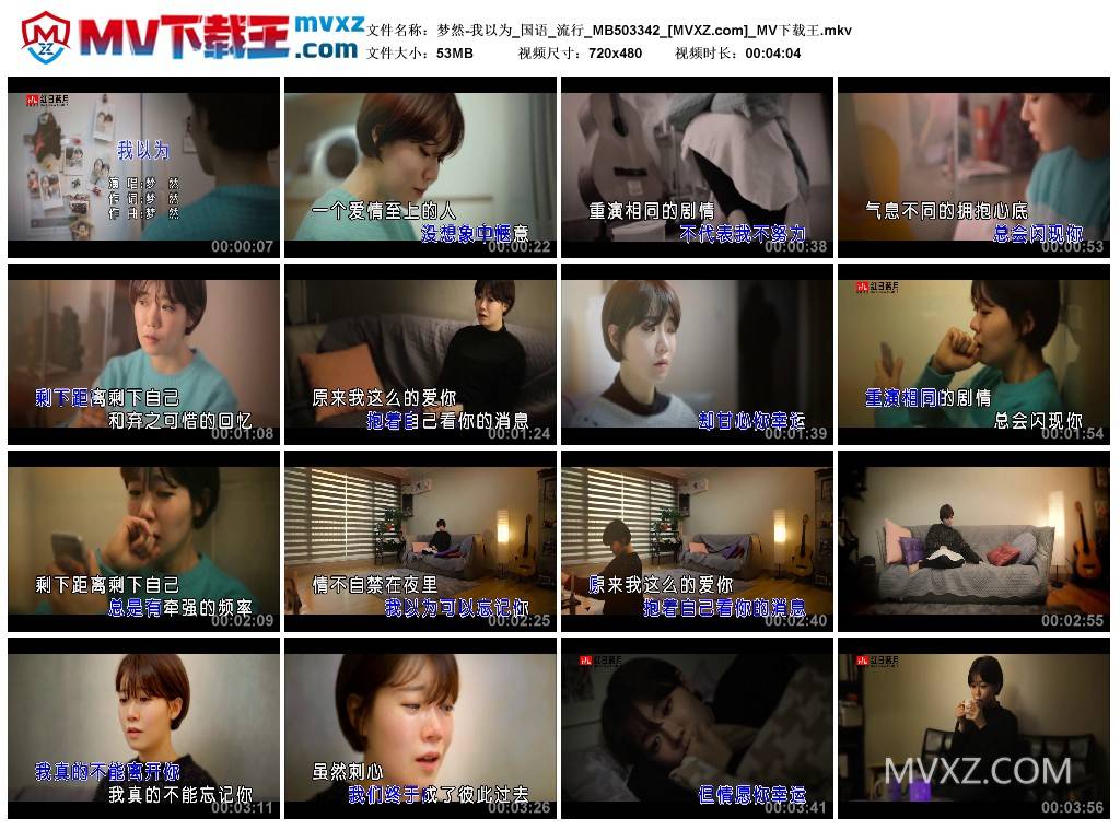 梦然-我以为_国语_流行_MB503342